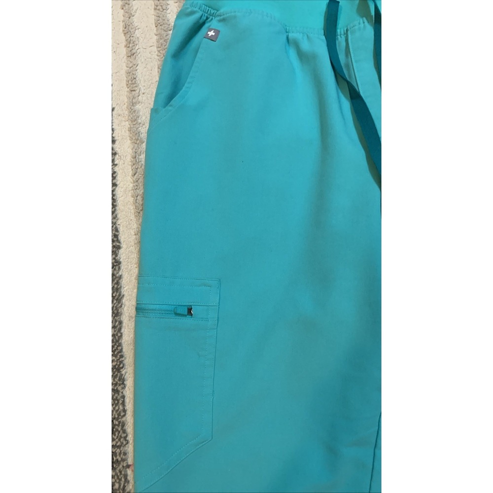 FIGS Jogger Scrub Pants Womens S Teal Technical Collection Medical Zamora - Picture 2 of 9